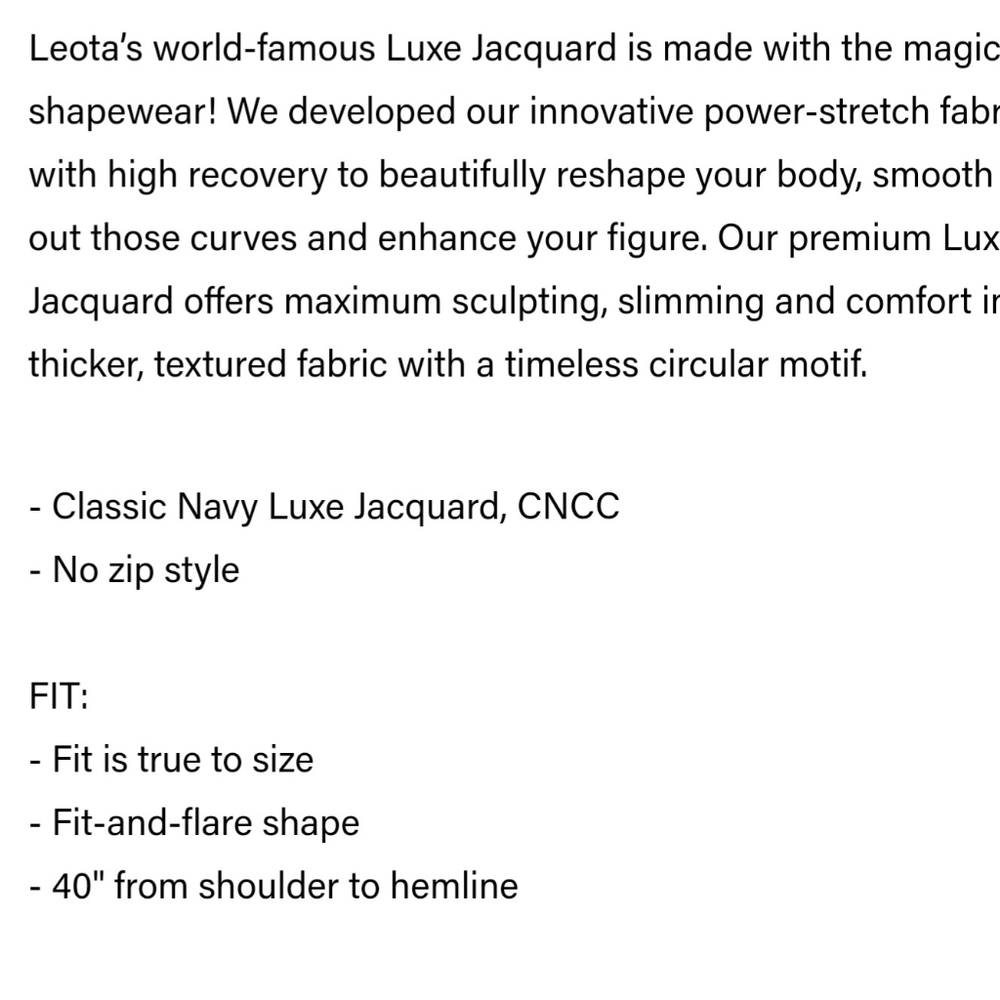 Leota Luxe Jacquard Navy Circle Dress - Picture 7 of 7